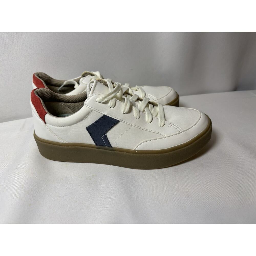 Dr Scholls Madison Lace White Leather Fashion Sneakers Women's Size 9M